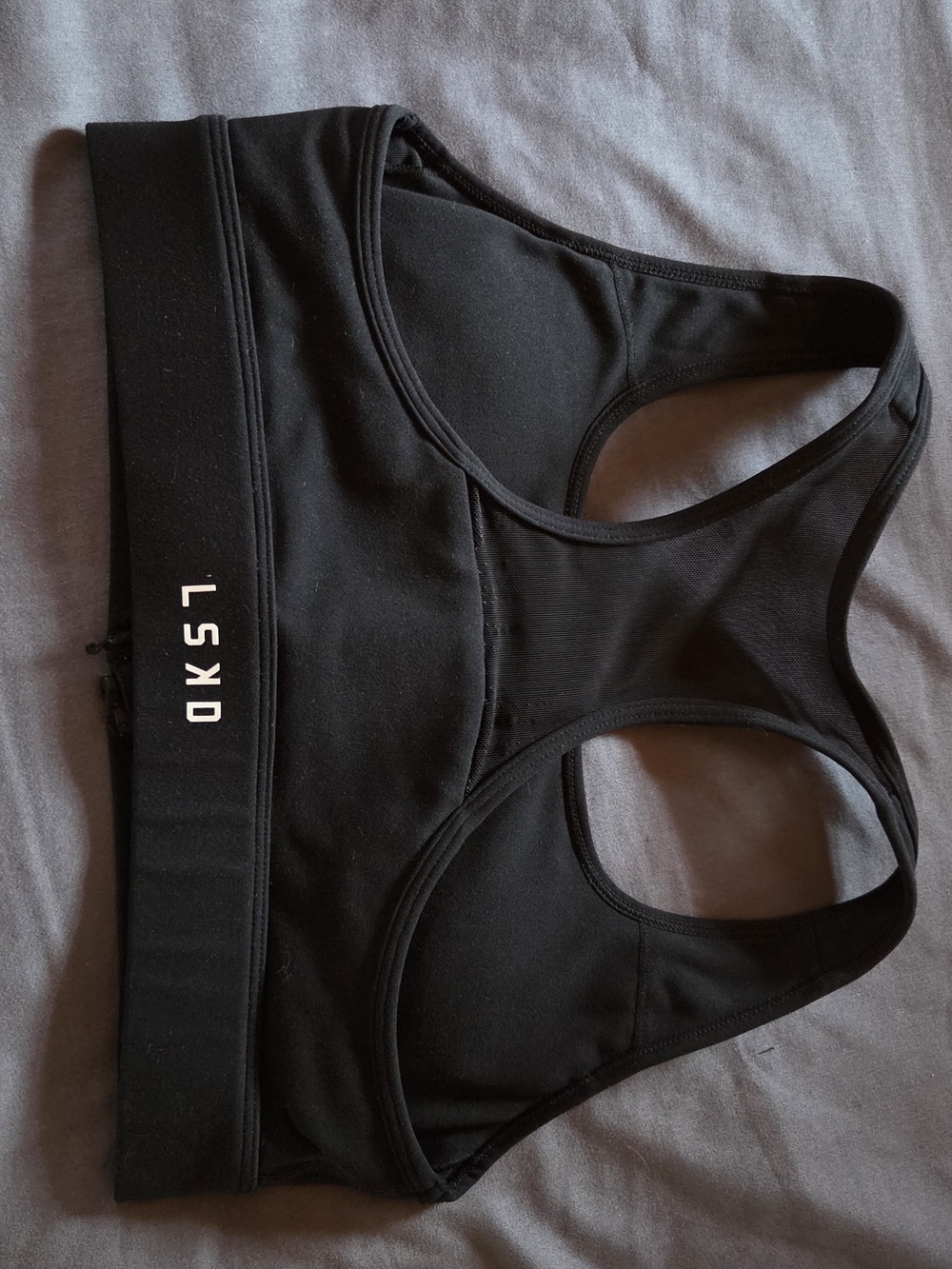LSKD Black Racerback Sports Bra